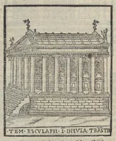 An illustration from Bartholomaei Marliani Vrbis Romae topographia; accvrate', tvm ex vetervm, tum etiam recentiorum fontibus hausta, (1588)