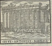 An illustration from Bartholomaei Marliani Vrbis Romae topographia; accvrate', tvm ex vetervm, tum etiam recentiorum fontibus hausta, (1588)