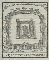 An illustration from Bartholomaei Marliani Vrbis Romae topographia; accvrate', tvm ex vetervm, tum etiam recentiorum fontibus hausta, (1588)