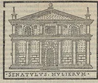 An illustration from Bartholomaei Marliani Vrbis Romae topographia; accvrate', tvm ex vetervm, tum etiam recentiorum fontibus hausta, (1588)