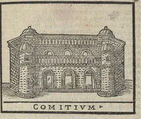 An illustration from Bartholomaei Marliani Vrbis Romae topographia; accvrate', tvm ex vetervm, tum etiam recentiorum fontibus hausta, (1588)