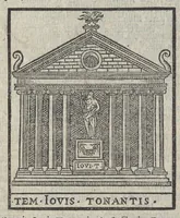 An illustration from Bartholomaei Marliani Vrbis Romae topographia; accvrate', tvm ex vetervm, tum etiam recentiorum fontibus hausta, (1588)