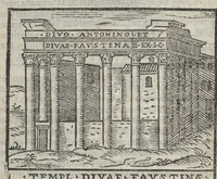 An illustration from Bartholomaei Marliani Vrbis Romae topographia; accvrate', tvm ex vetervm, tum etiam recentiorum fontibus hausta, (1588)