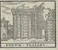 An illustration from Bartholomaei Marliani Vrbis Romae topographia; accvrate', tvm ex vetervm, tum etiam recentiorum fontibus hausta, (1588)