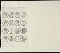An illustration from I Cesari in oro, raccolti nel Farnese Museo e pubblicati colle loro congrue interpretazioni : tomo primo[-decimo] (1694)
