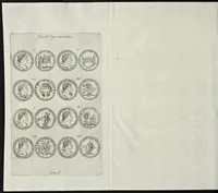 An illustration from I Cesari in oro, raccolti nel Farnese Museo e pubblicati colle loro congrue interpretazioni : tomo primo[-decimo] (1694)