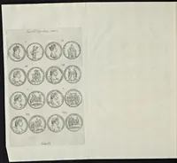 An illustration from I Cesari in oro, raccolti nel Farnese Museo e pubblicati colle loro congrue interpretazioni : tomo primo[-decimo] (1694)