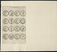 An illustration from I Cesari in oro, raccolti nel Farnese Museo e pubblicati colle loro congrue interpretazioni : tomo primo[-decimo] (1694)