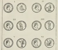 An illustration from I Cesari in oro, raccolti nel Farnese Museo e pubblicati colle loro congrue interpretazioni : tomo primo[-decimo] (1694)
