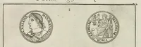 An illustration from I Cesari in oro, raccolti nel Farnese Museo e pubblicati colle loro congrue interpretazioni : tomo primo[-decimo] (1694)
