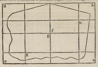 An illustration from Io. Bvteonis delphinatici Opera geometrica, qvorvm titvli seqvvntur. De arca Noe, cuius formae, capacitatisq[ue] fuerit. De sublicio ponte Caesaris. Confutatio quadraturae circuli ab Orontio Finaeo factae. Ad locum Quintiliani geometricum explanatio. Ad problema cubi duplicandi. De fluentis aquae mensura. Emendatio figurationis organi a Columella descripti. De libra et statera. De precio margaritarum. In ivre civili: De fluuiaticis insulis secundum ius civile diuidendis, vbi confutatur Tyberias Bartoli. De diuisione fructus arboris in confinio natae. Geometriae cognitionem iureconsulto necessariam. Ad legem Papiniani, diuortio. Ad legem Iuliani, si ita scriptum. Ad legem Aphricani, qui quadringenta (1554)