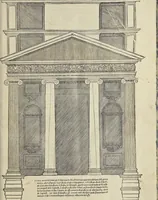 An illustration from Gli oscvri et dificili passi dell'opera ionica di Vitrvvio (1558)
