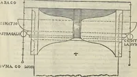 An illustration from Gli oscvri et dificili passi dell'opera ionica di Vitrvvio (1558)