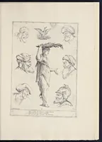 An illustration from Alfabeto in sogno : esemplare per disegnare (1683)