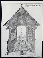 Picture 24 of 27 from Architectura privata, das ist, Gründtliche Beschreibung, neben conterfetischer Vorstellung, inn was Form vnd Manier ein gar irregular, burgerliches Wohnhaus, jedoch mit seinem sehr guten Commoditeten erbawet, darbey ein Rüst vnd Kunst Kammer auffgericht, ingleichem mit Garten, Blumen, Wasser, neben einem Grottenwercklin versehen, vnnd also schon zu gutem Ende ist gebracht worden : darbey ... zu erlehrnen in was Gestalt man die Berlemuttere Meer-Schnecken, neben denselben Muscheln, sowol auch die CorallenZincken palliren, vnd das beste Kitt zu verfertigung der Grotten zubereiten solle ... (1641), leaf 123