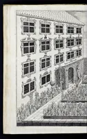 Picture 22 of 27 from Architectura privata, das ist, Gründtliche Beschreibung, neben conterfetischer Vorstellung, inn was Form vnd Manier ein gar irregular, burgerliches Wohnhaus, jedoch mit seinem sehr guten Commoditeten erbawet, darbey ein Rüst vnd Kunst Kammer auffgericht, ingleichem mit Garten, Blumen, Wasser, neben einem Grottenwercklin versehen, vnnd also schon zu gutem Ende ist gebracht worden : darbey ... zu erlehrnen in was Gestalt man die Berlemuttere Meer-Schnecken, neben denselben Muscheln, sowol auch die CorallenZincken palliren, vnd das beste Kitt zu verfertigung der Grotten zubereiten solle ... (1641), leaf 61