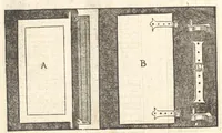 Picture 33 of 50 from Reglen van metselrijen op de vijue manieren van edificien : te wetene Thuscana, Dorica, Corinthia, eñ composita, ende daer by gesedt die exemplen vanden antiquijquen, die in din eeste deel met de leeringe van Vitruvio ouercommen : met noch toeghesedette figuren die inteerste met en waren ende sommige texten (1549), leaf 129
