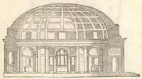 Picture 46 of 50 from Reglen van metselrijen op de vijue manieren van edificien : te wetene Thuscana, Dorica, Corinthia, eñ composita, ende daer by gesedt die exemplen vanden antiquijquen, die in din eeste deel met de leeringe van Vitruvio ouercommen : met noch toeghesedette figuren die inteerste met en waren ende sommige texten (1549), leaf 153