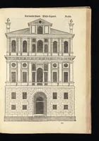 Picture 14 of 50 from Reglen van metselrijen op de vijue manieren van edificien : te wetene Thuscana, Dorica, Corinthia, eñ composita, ende daer by gesedt die exemplen vanden antiquijquen, die in din eeste deel met de leeringe van Vitruvio ouercommen : met noch toeghesedette figuren die inteerste met en waren ende sommige texten (1549), leaf 60