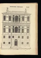Picture 15 of 50 from Reglen van metselrijen op de vijue manieren van edificien : te wetene Thuscana, Dorica, Corinthia, eñ composita, ende daer by gesedt die exemplen vanden antiquijquen, die in din eeste deel met de leeringe van Vitruvio ouercommen : met noch toeghesedette figuren die inteerste met en waren ende sommige texten (1549), leaf 62