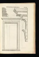Picture 24 of 50 from Reglen van metselrijen op de vijue manieren van edificien : te wetene Thuscana, Dorica, Corinthia, eñ composita, ende daer by gesedt die exemplen vanden antiquijquen, die in din eeste deel met de leeringe van Vitruvio ouercommen : met noch toeghesedette figuren die inteerste met en waren ende sommige texten (1549), leaf 96