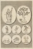 An illustration from Bell's New pantheon, or, Historical dictionary of the gods, demi-gods, heroes, and fabulous personages of antiquity : also, of the images and idols adored in the pagan world : together with their temples, priests, altars, oracles, fasts, festivals, games, &c. : as well as descriptions of their figures, representations, and symbols, collected from statues, pictures, coins, and other remains of the ancients : the whole designed to facilitate the study of mythology, history, poetry, painting, statuary, medals, &c. &c. : and compiled from the best authorities : richly embellished with characteristic prints (1790)