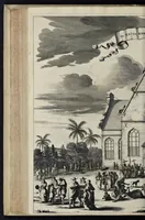 Picture 12 of 29 from Johan Nieuhofs Gedenkweerdige Brasiliaense zee- en lantreize : behelzende alhetgeen op dezelve is voorgevallen : beneffens een bondige beschrijving van gantsch Neerlants Brasil, zoo van lantschappen, steden, dieren, gewassen, als draghten, zeden en godsdienst der inwoonders : en inzonderheit ein wijtloopig verhael der merkwaardigste voorvallen en geschiedenissen, die zich, geduurende zijn negenjarigh verblijf in Brasil, in d'oorlogen en opstant der Portugesen tegen d'onzen, zich sedert het jaer 1640 tot 1649 hebben toegedragen : doorgaens verciert met verscheide afbeeldingen na 't leven aldaer getekent (1682), leaf 545