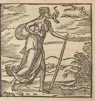 Picture 20 of 47 from Emblemata Andreæ Alciati I. C. clariss. Latinogallica : vnà cum succinctis argumentis, quibus emblematis cuiúsque sententia explicatur, ad calcem Alciati vita = Les emblemes Latin-Francois dv Seigneur Andre Alciat, excellent iurisconsulte, avec argumens succincts pour entendre le sens de chasque embleme, en fin est la vie d'Alcist : la version Françoise non encor veuë cy deuant (1584), leaf 224