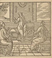 Picture 24 of 47 from Emblemata Andreæ Alciati I. C. clariss. Latinogallica : vnà cum succinctis argumentis, quibus emblematis cuiúsque sententia explicatur, ad calcem Alciati vita = Les emblemes Latin-Francois dv Seigneur Andre Alciat, excellent iurisconsulte, avec argumens succincts pour entendre le sens de chasque embleme, en fin est la vie d'Alcist : la version Françoise non encor veuë cy deuant (1584), leaf 286