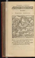 An illustration from Emblemata Andreæ Alciati I. C. clariss. Latinogallica : vnà cum succinctis argumentis, quibus emblematis cuiúsque sententia explicatur, ad calcem Alciati vita = Les emblemes Latin-Francois dv Seigneur Andre Alciat, excellent iurisconsulte, avec argumens succincts pour entendre le sens de chasque embleme, en fin est la vie d'Alcist : la version Françoise non encor veuë cy deuant (1584)
