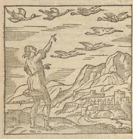 Picture 6 of 47 from Emblemata Andreæ Alciati I. C. clariss. Latinogallica : vnà cum succinctis argumentis, quibus emblematis cuiúsque sententia explicatur, ad calcem Alciati vita = Les emblemes Latin-Francois dv Seigneur Andre Alciat, excellent iurisconsulte, avec argumens succincts pour entendre le sens de chasque embleme, en fin est la vie d'Alcist : la version Françoise non encor veuë cy deuant (1584), leaf 75
