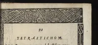 Picture 17 of 17 from La morosophie de Guillaume de la Perriere, Tolosain, Contenant Cent Emblemes moraux, illustrez de Cent Tetrastiques Latins, reduitz en autant de Quatrains Françoys (1553), leaf 216
