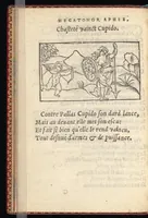Picture 3 of 21 from Hecatongraphie : c'est à dire la description de cent figures & hystoires, cõtenas̃ plusieurs apophtegmes, prouerbes, sentences & ditz, tant des anciens, que des modernes (1548), leaf 43
