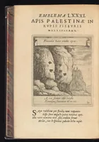 Picture 22 of 27 from Orpheus eucharisticus, siue, Deus absconditus humanitatis illecebris illustriores mundi partes ad se pertrahens, vltroneas arcanae maiestatis adoratrices : opus nouum, in varias historicorum emblematum aeneis tabulis incisorum centurias distinctum, quae strictâ, solutâque oratione explanantur, adiectis authorum fontibus ex quibus eruuntur : tomus primus, primam centuriam complectens (1657), leaf 571