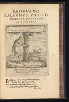 Picture 25 of 27 from Orpheus eucharisticus, siue, Deus absconditus humanitatis illecebris illustriores mundi partes ad se pertrahens, vltroneas arcanae maiestatis adoratrices : opus nouum, in varias historicorum emblematum aeneis tabulis incisorum centurias distinctum, quae strictâ, solutâque oratione explanantur, adiectis authorum fontibus ex quibus eruuntur : tomus primus, primam centuriam complectens (1657), leaf 636