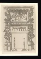Picture 4 of 33 from Second livre d'architectvre, contenant plvsievrs et diverses ordonnances de cheminees, lvcarnes, portes, fonteines, puis, & pauillons, pour enrichir tant le dedans que le dehors de tous edifices. Auec les desseings de dix sepultures toutes differentes (1561), leaf 14