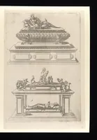 Picture 9 of 33 from Second livre d'architectvre, contenant plvsievrs et diverses ordonnances de cheminees, lvcarnes, portes, fonteines, puis, & pauillons, pour enrichir tant le dedans que le dehors de tous edifices. Auec les desseings de dix sepultures toutes differentes (1561), leaf 34