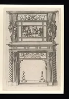 Picture 13 of 33 from Second livre d'architectvre, contenant plvsievrs et diverses ordonnances de cheminees, lvcarnes, portes, fonteines, puis, & pauillons, pour enrichir tant le dedans que le dehors de tous edifices. Auec les desseings de dix sepultures toutes differentes (1561), leaf 46