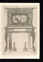 Picture 21 of 33 from Second livre d'architectvre, contenant plvsievrs et diverses ordonnances de cheminees, lvcarnes, portes, fonteines, puis, & pauillons, pour enrichir tant le dedans que le dehors de tous edifices. Auec les desseings de dix sepultures toutes differentes (1561), leaf 80