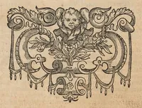 An illustration from Architectvra, die koestliche vnnd weitberumbte Khunst : welche besteht in fünfferley Art der Edifitien, alss namblich Tuscana, Dorica, Ionica, Corinthia, vnnd Composita : diese seind allhie gestelt mitt ihre fundamentale Reglen, vmd die selbige nach die Simmetria, deutlich zu machen mehrthails vber ein stimmend, mit die Lehr von Vitruvio : item ist noch hie bey gefügt viel schöne vnnd herrliche antiquische Edifitien, wie dann auch ettliche modernische Gebewden, nach vorgemelter Khunst der Architectur, in Perspectiva gestellt : sehr nützlich für allen Mahlern, Bildhauweren, Architectur, oder Baumaistern, Maurer, Stainhawern, Zimmerleuten, etc. sampt allen Liebhabern dieser Khunst (1606)