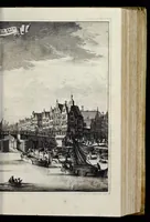 An illustration from Beschryvinge van Amsterdam : zynde een naukeurige verhandelinge van desselfs eerste oorspruk uyt den huyse der heeren van Amstel, en Amstellant : haar vergrootingen, rykdom, en wyze van regeeringe, tot den jare 1691 : voor dezen uit verscheide oude historie-schryvers be eengesteld, en uytgegeven : en nu uit een meenigte van oude schriften, authentyke stukken, en met kopere afbeeldingen verciert, nooit voor desen gedruckt geweest, beschreven, en vermeerdert (1693)