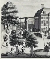 Picture 1 of 36 from Beschryvinge van Amsterdam : zynde een naukeurige verhandelinge van desselfs eerste oorspruk uyt den huyse der heeren van Amstel, en Amstellant : haar vergrootingen, rykdom, en wyze van regeeringe, tot den jare 1691 : voor dezen uit verscheide oude historie-schryvers be eengesteld, en uytgegeven : en nu uit een meenigte van oude schriften, authentyke stukken, en met kopere afbeeldingen verciert, nooit voor desen gedruckt geweest, beschreven, en vermeerdert (1693), leaf 15