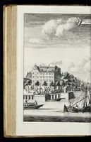 An illustration from Beschryvinge van Amsterdam : zynde een naukeurige verhandelinge van desselfs eerste oorspruk uyt den huyse der heeren van Amstel, en Amstellant : haar vergrootingen, rykdom, en wyze van regeeringe, tot den jare 1691 : voor dezen uit verscheide oude historie-schryvers be eengesteld, en uytgegeven : en nu uit een meenigte van oude schriften, authentyke stukken, en met kopere afbeeldingen verciert, nooit voor desen gedruckt geweest, beschreven, en vermeerdert (1693)