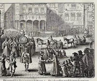 Picture 5 of 36 from Beschryvinge van Amsterdam : zynde een naukeurige verhandelinge van desselfs eerste oorspruk uyt den huyse der heeren van Amstel, en Amstellant : haar vergrootingen, rykdom, en wyze van regeeringe, tot den jare 1691 : voor dezen uit verscheide oude historie-schryvers be eengesteld, en uytgegeven : en nu uit een meenigte van oude schriften, authentyke stukken, en met kopere afbeeldingen verciert, nooit voor desen gedruckt geweest, beschreven, en vermeerdert (1693), leaf 50