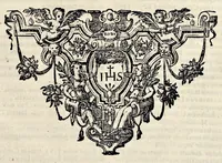 An illustration from Bibliotheca scriptorum Societatis Iesu, : post excusum anno M.DC.VIII. catalogum R.P. Petri Ribadeneiræ Societatis eiusdem theologi; (1643)