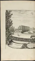 An illustration from Les plaisirs de l'isle enchantée : course de bague : collation ornée de machines, comedie, meslée de danse et de musiq́ue, ballet du palais d'Alcine, feu d'artifice et autres festes galantes et magnifiques faites par le Roy a Versailles, le VII. may M.DC.LXIV, et continuées plusieurs autres jours (1673)