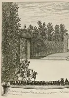 Picture 10 of 19 from Les plaisirs de l'isle enchantée : course de bague : collation ornée de machines, comedie, meslée de danse et de musiq́ue, ballet du palais d'Alcine, feu d'artifice et autres festes galantes et magnifiques faites par le Roy a Versailles, le VII. may M.DC.LXIV, et continuées plusieurs autres jours (1673), leaf 39
