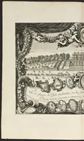 Picture 2 of 19 from Les plaisirs de l'isle enchantée : course de bague : collation ornée de machines, comedie, meslée de danse et de musiq́ue, ballet du palais d'Alcine, feu d'artifice et autres festes galantes et magnifiques faites par le Roy a Versailles, le VII. may M.DC.LXIV, et continuées plusieurs autres jours (1673), leaf 9