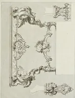 Picture 3 of 9 from Nouveaux dessins de pieds de tables et de vases et consoles de sculpture en bois (1700), leaf 16