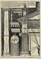 Picture 35 of 66 from Di Lucio Vitruuio Pollione De architectura libri dece : traducti de latino in vulgare, affigurati, cõmentati, & con mirando ordine insigniti: per il quale facilmente potrai trouare la multitudine de li abstrusi & reconditi vocabuli a li soi loci & in epsa tabula con summo studio expositi & enucleati ad immensa utilitate de ciascuno studioso & beniuolo di epsa opera (1521), leaf 136